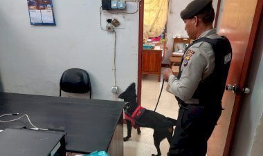 Pastikan-Keamanan-Pemilu-Berjalan-Aman,-Personel-Satgas-Sterilisasi-Lakukan-Patroli-Sambang-ke-Kantor-KPU-dan-BAWASLU-NTT