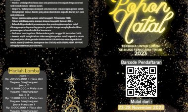 Meriahkan-Natal-dengan-Sentuhan-Kreativitas-dan-Kebersamaan:-Polda-NTT-Gelar-Lomba-Hias-Pohon-Natal-di-Kota-Kupang