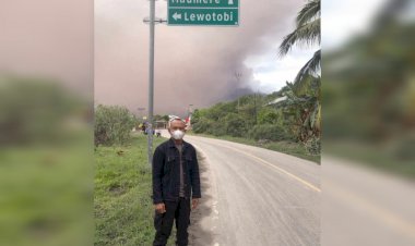 Polres-Flotim-Terapkan-Sistem-Buka-Tutup-di-Jalan-Trans-Flores-Pasca-Kenaikan-Status-Gunung-Lewotobi