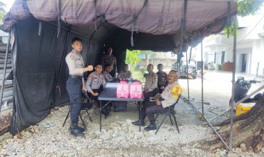 Jamin-Keamanan-Pemilu-2024,-Subsatgas-Pam-Kantor-Penyyelenggara-Tingkatkan-Pengamanan-di-Kantor-KPU-dan-Bawalu