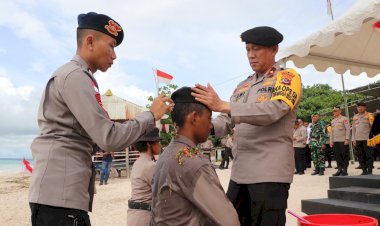 Tutup-Tradisi-Pembaretan,-Wakapolda-NTT:-Perjalanan-Awal-yang-Tangguh-Bagi-Bintara-Remaja-Angkatan-50