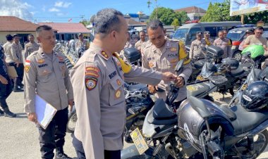 Polres-Sumba-Barat-Gelar-Pemeriksaan-Kelayakan-Kendaraan-Dinas