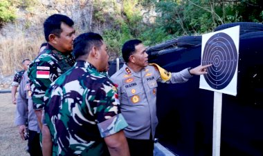Sinergitas-TNI-Polri-di-NTT,-Kapolda-NTT-Hadiri-Fun-Shooting-Bersama-di-Mako-Lantamal-VII