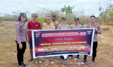 Cegah-Kebakaran-Hutan,-Ditbinmas-Polda-NTT-Gelar-Ops-Bina-KarunaTurangga-2024