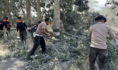 Sinergitas-Polri-bersama-TNI-dan-Pemda-Flotim-Tangani-Situasi-Pasca-Erupsi-Gunung-Api-Lewotobi-Laki-laki