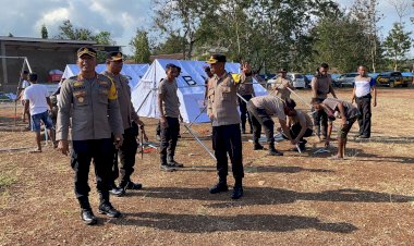 Pastikan-Kenyamanan,-Polda-NTT-Siapkan-Fasilitas-Pembangunan-Tenda-Aman-untuk-Korban-Erupsi-Gunung-Lewotobi