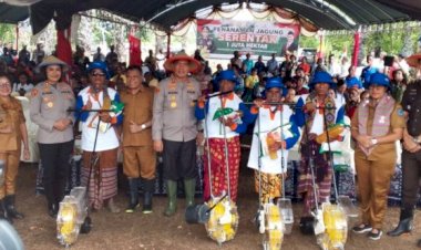Dukung-Ketahanan-Pangan-Nasional,-Kapolda-NTT-Kunker-di-Desa-Letneo-TTU