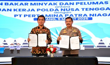 Polda-NTT-dan-Pertamina-Patra-Niaga-Teken-Kontrak-Penyediaan-BBM-Tahun-2025