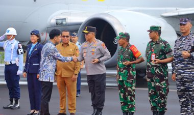 Kapolda-NTT-Sambut-Wapres-Gibran-di-Maumere,-Kawal-Kunjungan-Kerja-ke-Tiga-Kabupaten