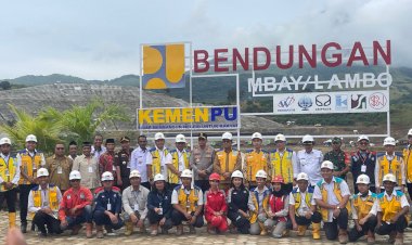 Kapolda-NTT-Dampingi-Wapres-Gibran-Tinjau-Proyek-Strategis-Nasional-Bendungan-Mbay/Lambo-di-Kabupaten-Nagekeo