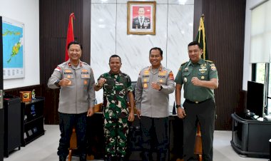 Kapolda-NTT-Silaturahmi-ke-Danrem-161/Wira-Sakti-Kupang
