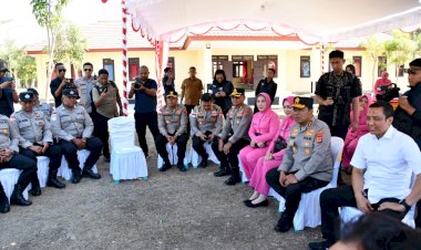 Kapolda-NTT-Tinjau-Pos-Perbatasan-Motaain,-Serap-Aspirasi-dan-Beri-Motivasi-Personel