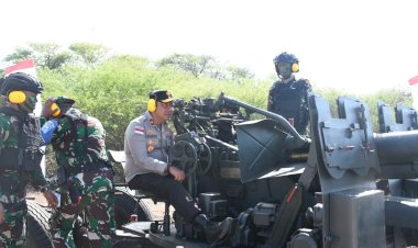 Wakapolda-NTT-Ikuti-Latihan-Menembak-Senjata-Berat-Bersama-Yonarhanud-19/AWJ