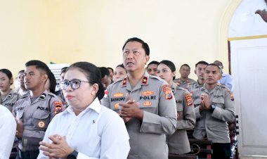 Wakapolda-NTT-Ikuti-Binrohtal-di-Gereja-Oikumene:-Perkuat-Iman-dan-Soliditas-Personel