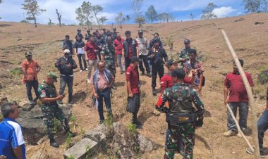 Operasi-Gabungan-Pengawasan-Orang-Asing-di-Perbatasan-RI–RDTL,-Polsek-Miomaffo-Timur-Perketat-Pengawasan-Wilayah-Rawan