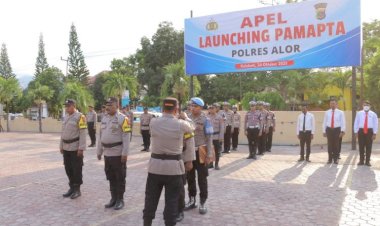 Wujud-Nyata-Transformasi-Pelayanan-Polri-yang-Humanis-dan-Presisi,-Kapolres-Alor-Pimpin-Launching-PAMAPTA