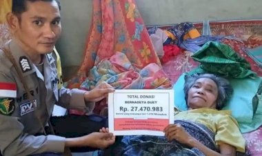 Bripka-Heribertus-Tena-Bantu-Warga-Stroke-di-Borong-Rp27-Juta,-Aksi-Sosial-Ini-Dapat-Apresiasi-Kapolda-NTT