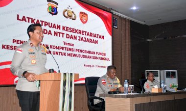 Wakapolda-NTT-Buka-Latkatpuan-Kesekretariatan-2025,-Dorong-Modernisasi-Administrasi-dan-Digitalisasi-Layanan-Polri