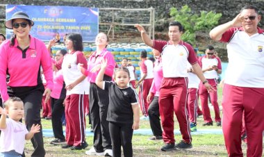 Semarak-HUT-Polairud-ke-75,-Ditpolairud-Polda-NTT-Gelar-Olahraga-Bersama-di-Mako-Polairud-Kupang