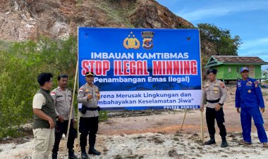 Polres-Manggarai-Barat-Pasang-Spanduk-dan-Gelar-Sosialisasi-Stop-Ilegal-Mining-di-Pulau-Sebayur-dan-Pulau-Mesa