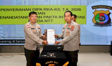 Kapolda-NTT-Serahkan-DIPA-2026,-Tekankan-Integritas-dan-Akuntabilitas-Anggaran