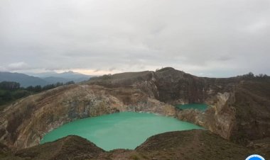 Polda-NTT-Imbau-Masyarakat-Waspada,-Aktivitas-Gunung-Kelimutu-Masih-Normal
