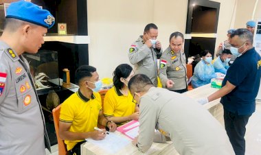 Deteksi-Dini-Narkoba,-21-Kapolres-Jajaran-Polda-NTT-Jalani-Tes-Urin