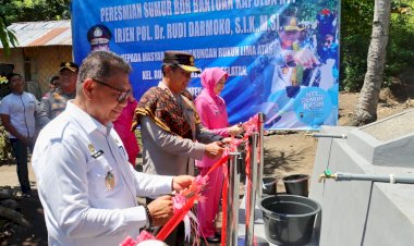 Kapolda-NTT-Resmikan-Sumur-Bor-di-Ende,-Warga-Rukun-Lima-Kini-Tak-Lagi-Kesulitan-Air-Bersih