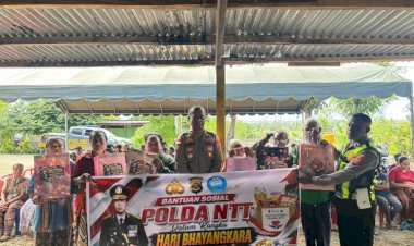 Sambut-Hari-Bhayangkara-ke-80,-Polres-Malaka-Tebar-Kepedulian-Lewat-Bantuan-Sosial-untuk-Warga-Labarai-Maubese