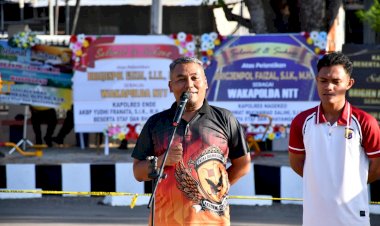 Semarak-Hari-Bhayangkara-ke-80,-Turnamen-Bola-Voli-Antar-Satker-Polda-NTT-Resmi-Bergulir