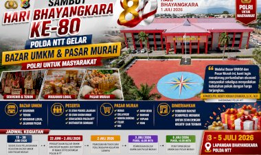 Sambut-Hari-Bhayangkara-ke-80,-Polda-NTT-Siapkan-Bazar-UMKM-dan-Pasar-Murah-untuk-Masyarakat