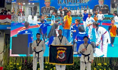 Tim-Taekwondo-Polda-NTT-Tambah-Dua-Medali-Emas,-Tutup-Kejuaraan-dengan-Tiga-Medali