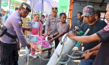 Gempa-Guncang-Ende,-Polres-Dirikan-Tenda-Darurat-dan-Siagakan-150-Personel