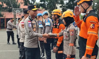 Usai-Berjibaku-di-Tengah-Bencana,-51-Personel-BKO-Mabes-Polri-Dilepas-Kembali-ke-Kesatuan
