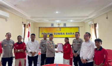 GMNI-Sumba-Barat-Sambangi-Polres,-Kapolres-Tegaskan-Penanganan-Kasus-Anak-Berjalan-Profesional