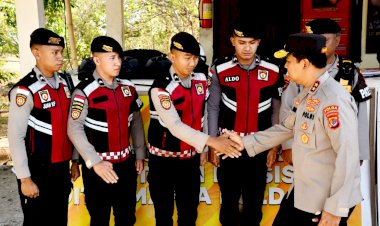 Kapolda-NTT-Tinjau-Pos-Shelter-Penfui,-Cek-Kesiapsiagaan-Personel-Samapta
