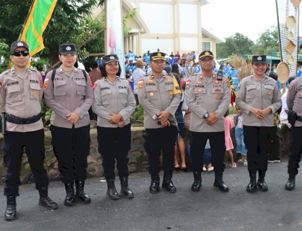 Jelang Pentahbisan Uskup Larantuka, Polres Flotim Pastikan Ibadah Vesper Berjalan Aman dan Khidmat