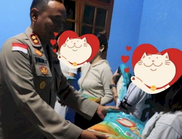 Kapolres Sikka Sambangi Korban TPPO di Rumah Perlindungan St. Monika, Salurkan Bansos dan Dukungan Moril
