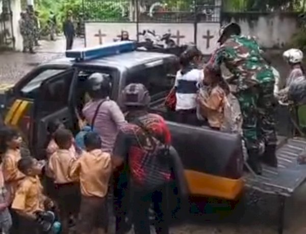 Sinergi TNI-Polri Bergerak Cepat Amankan Konflik Warga di Adonara, Keselamatan Anak-Anak Menjadi Prioritas