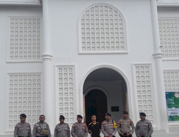 Subsatgas Pam Ibadah Ops Ketupat Turangga 2026 Gelar Patroli di Masjid Ahmad Dahlan Kupang