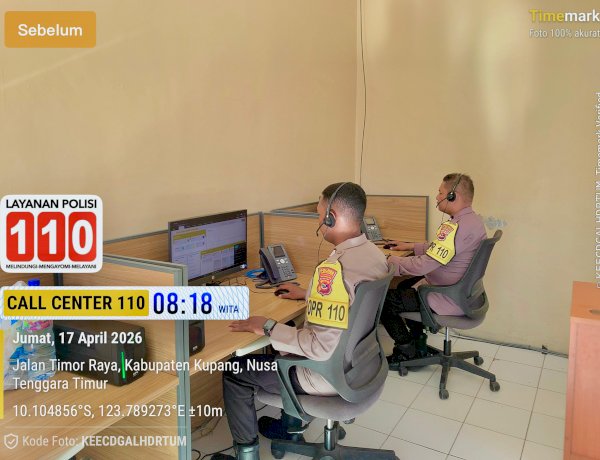 Layanan 110 Polres Kupang Responsif, Seluruh Panggilan Terjawab dalam 24 Jam