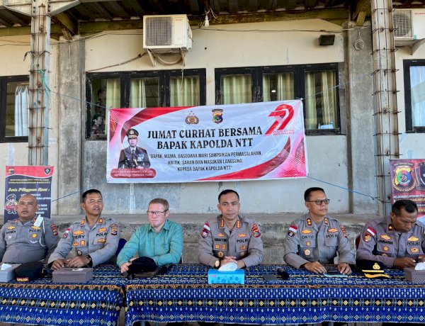 Jumat Curhat Polda NTT di Maulafa, Warga dan Pelajar Antusias Sampaikan Aspirasi