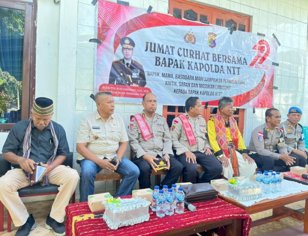 Jumat Curhat Polda NTT di Pasir Panjang, Warga Sampaikan Aspirasi dan Apresiasi Bantuan Sumur Bor