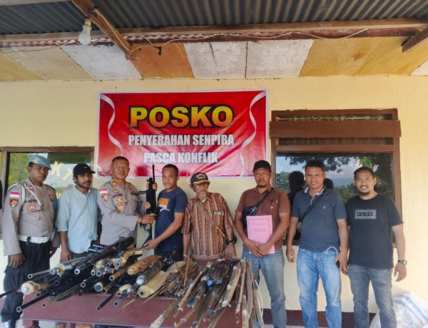 Kapolres Flores Timur: Penyerahan 140 Senjata Rakitan dan Sajam Jadi Langkah Penting Pemulihan Kamtibmas Pasca Konflik Adonara