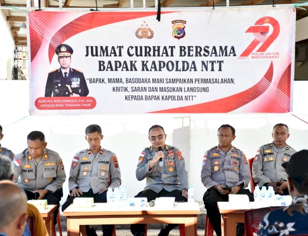 Jumat Curhat Polda NTT di Oebufu, Warga Apresiasi Kinerja Bhabinkamtibmas dan Sampaikan Aspirasi Kamtibmas