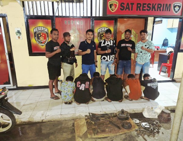 Kerja Nyata, Senyap, Tepat dan Cepat, Satreskrim Polres Sikka Ungkap Kasus Pencurian Komponen Alat Berat, Enam ABH Diamankan
