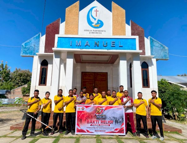 Sambut HUT Bhayangkara Ke-80, Polres Nagekeo Gelar Bakti Religi di Masjid dan Gereja sebagai Wujud Pengabdian untuk Masyarakat