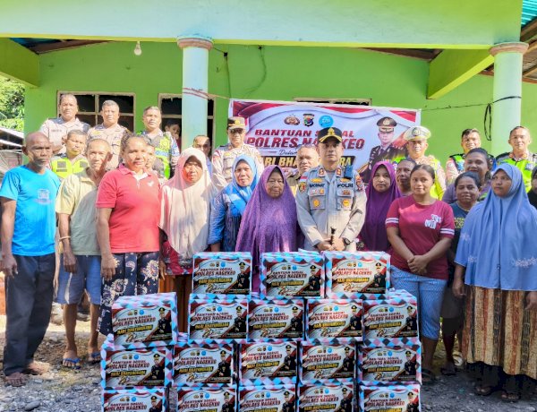 Sambut HUT Bhayangkara ke-80, Polres Nagekeo Salurkan Bantuan Sosial untuk Warga Danga