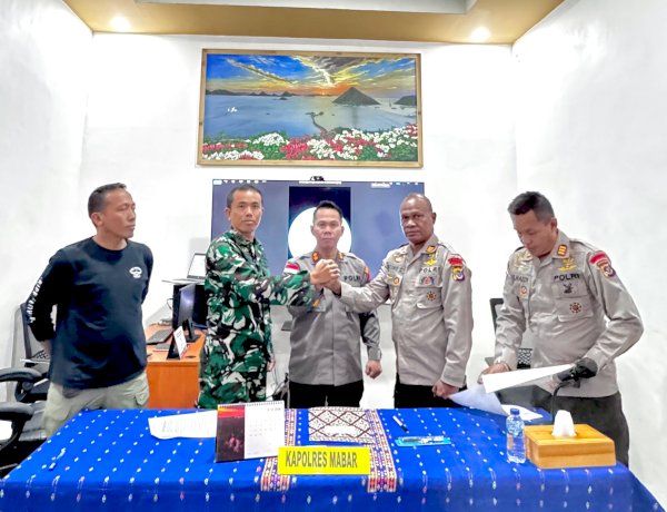 TNI-Polri di Manggarai Barat Perkuat Soliditas, Kesalahpahaman Diselesaikan Lewat Musyawarah Damai