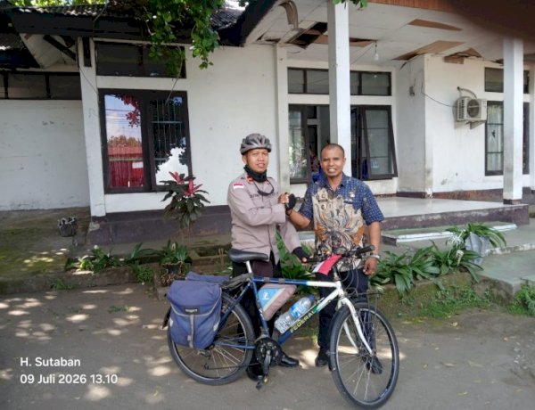 Kapolsek Ende Perkuat Sinergi Kamtibmas, Gowes Silaturahmi ke Kantor Camat Ende Timur dan Ende Tengah
